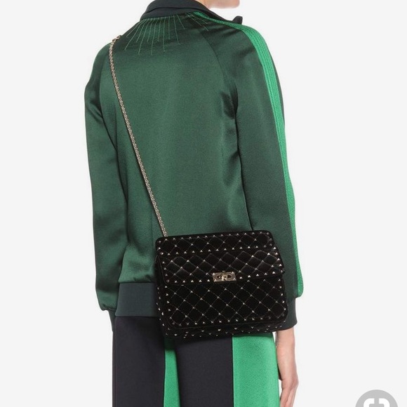 Rockstud Valentino black chain spike bag $2800 - Picture 5 of 8